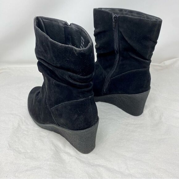 Lane Bryant Suede Wedge Boots- Size 10 Wide - Picture 5 of 16